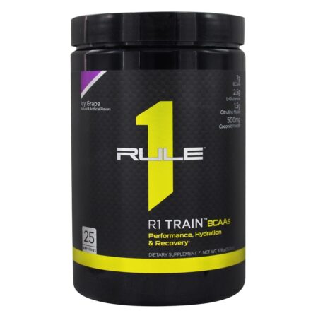 R1 Trem Bcaa Pó 25 Porções Gelado Uva - 378 Gramas Rule One Proteins