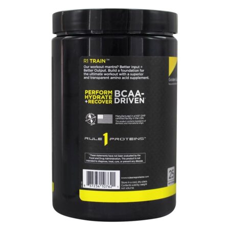 R1 Trem Bcaa Pó 25 Porções Dourado Gomoso - 378 Gramas Rule One Proteins - Image 3