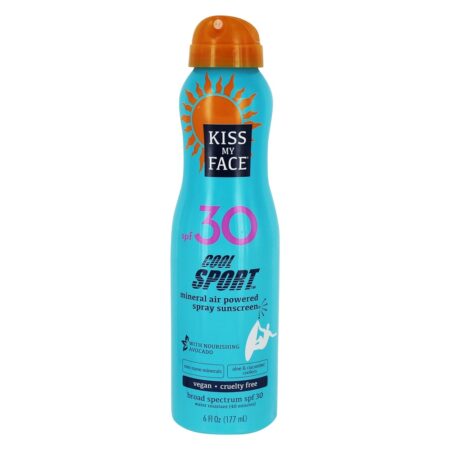 Legal Esporte Mineral Ar Alimentado Protetor solar Spray 30 SPF - 6 fl. oz. Kiss My Face