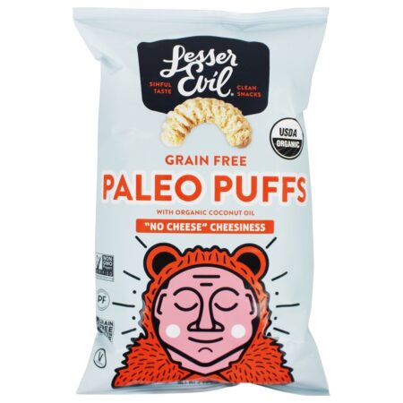 Orgânico Paleo Puffs Não Queijo Cheesiness - 5 oz. Lesser Evil