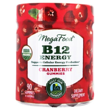 Suporte de produção de energia celular de vitamina B12 - 90 Gummies MegaFood