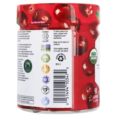 Suporte de produção de energia celular de vitamina B12 - 90 Gummies MegaFood - Image 4