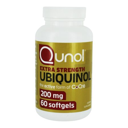 Força extra de CoQ10 ativa de Ubiquinol 200 mg. - 60 Softgels Qunol