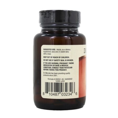 Vinagre de cidra de maçã fermentado orgânico e pimenta de Caiena - 30 Tablets Dr. Mercola - Image 3