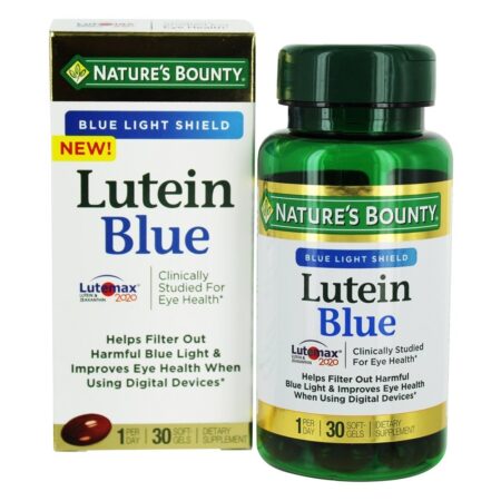 Lutein Blue Barreira Contra a Luz Azul - 30 Softgels Nature's Bounty