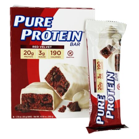 Veludo Vermelho com Alto Teor de Proteína - 6 Barras Pure Protein