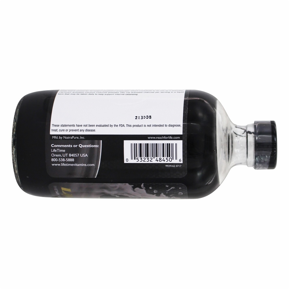 Carvão vegetal de coco ativado sem sabor 280 mg. - 8 fl. oz. LifeTime Vitamins - Imagem 4