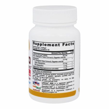 Mácula Protetor Fatores Azul Luz Proteção - 30 Softgels Jarrow Formulas - Imagem 2
