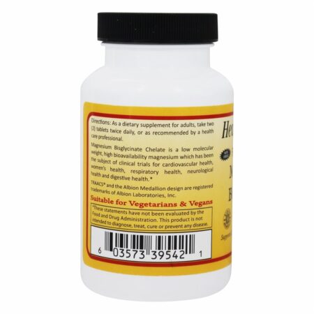 Quelato de Bisglicinato de Magnésio Totalmente Reagido 200 mg. - 120 Tablets Healthy Origins - Image 3