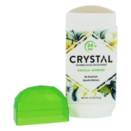 24 Hr Invisível Sólido Desodorante Vara Baunilha Jasmim - 2.5 oz. Crystal Body Deodorant - Imagem 3