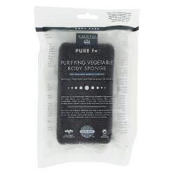 Pure fx Esponja corporal purificadora de vegetais com carvão vegetal de bambu Earth Therapeutics