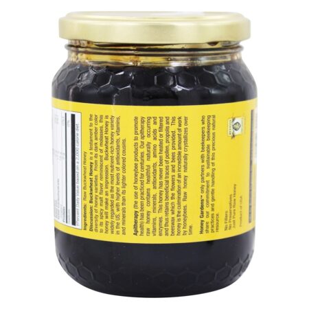 Trigo mourisco cru mel apiterapia - 16 oz. Honey Gardens Apiaries - Image 3