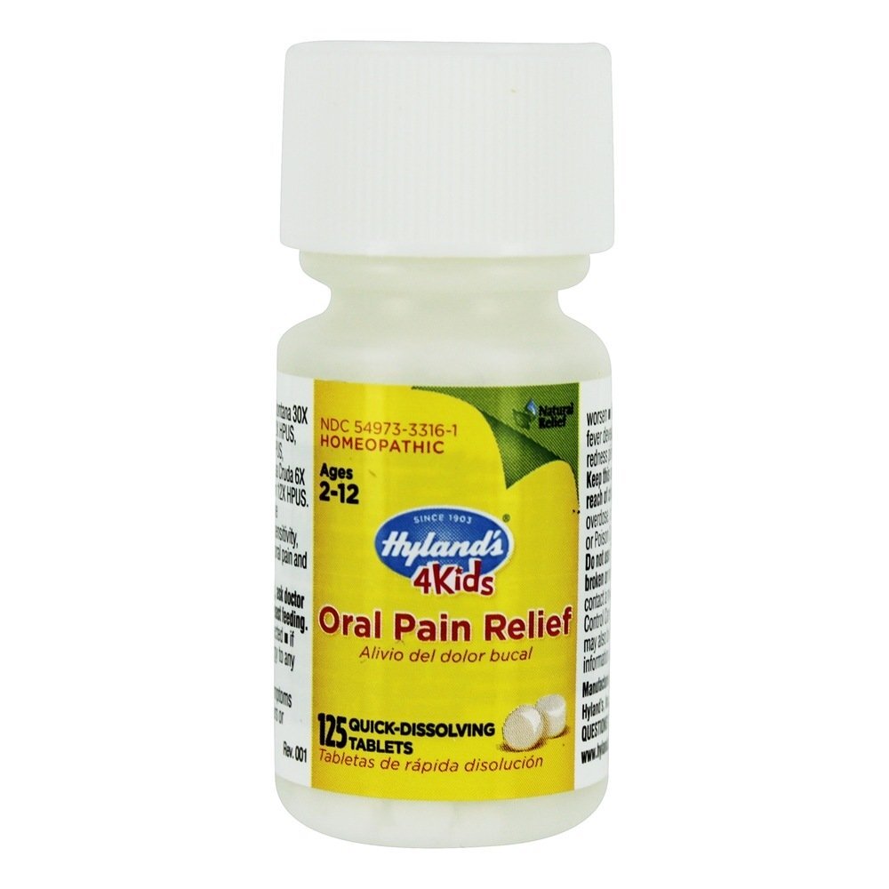 4kid Oral Dor Natural Alívio Comprimidos - 125 Tablets Hylands - Imagem 2
