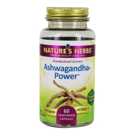 Poder Ashwagandha - Cápsulas vegetarianas 60 Nature's Herbs