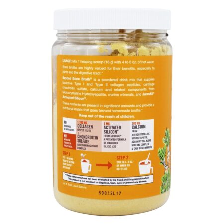 Além de caldo de osso em pó Mistura de bebida Curry Frango - 10.8 oz. Jarrow Formulas - Image 3