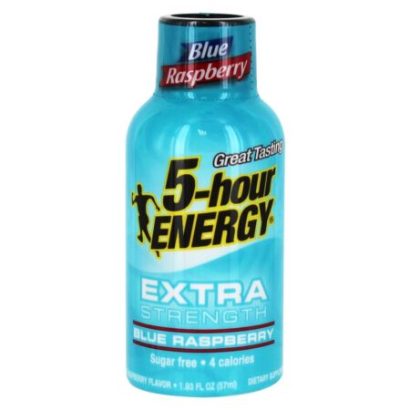 Raspberry azul da força Extra do tiro da energia - 1.93 fl. oz. 5-Hour Energy