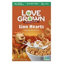 Arroz tostado e feijão Cereal Canela Leão Corações - 7.5 oz. Love Grown