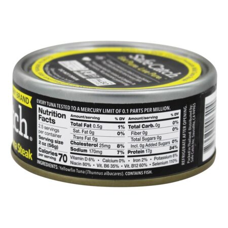 Bife de Atum Ahi Selvagem Cozido Lento Premium Sólido - 5 oz. Safe Catch - Image 2