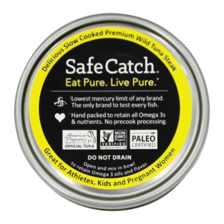 Bife de Atum Ahi Selvagem Cozido Lento Premium Sólido - 5 oz. Safe Catch - Image 4