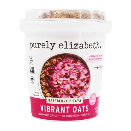 Aveia Vibrante Sem Glúten Framboesa Pitaya - 2 oz. Purely Elizabeth