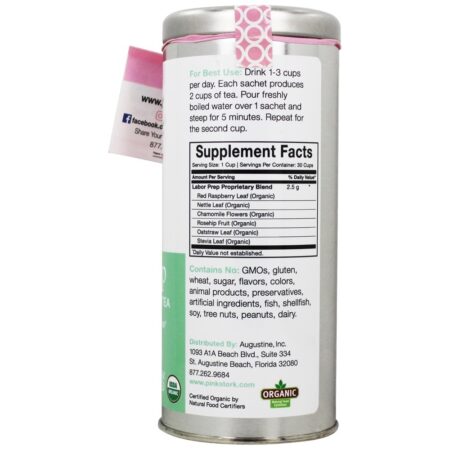 Preparação para o parto e entrega de chá sem cafeína - 15 Saquinho (s) Pink Stork - Imagem 2