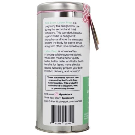 Preparação para o parto e entrega de chá sem cafeína - 15 Saquinho (s) Pink Stork - Imagem 3