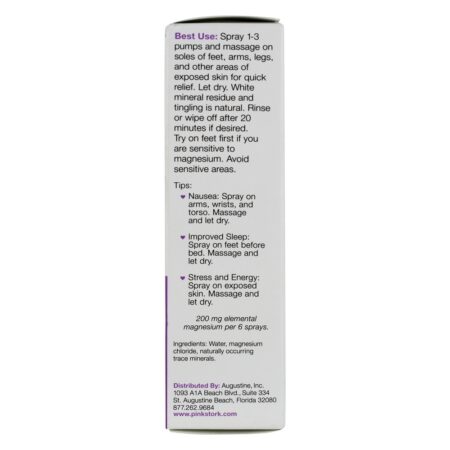 Spray de magnésio névoa para doença de manhã - 4 fl. oz. Pink Stork - Imagem 3