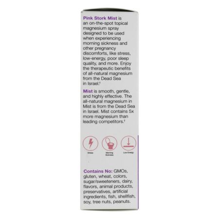 Spray de magnésio névoa para doença de manhã - 4 fl. oz. Pink Stork - Imagem 4