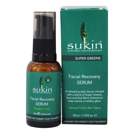 Soro de Recuperação Facial Super Greens - 1.01 fl. oz. Sukin