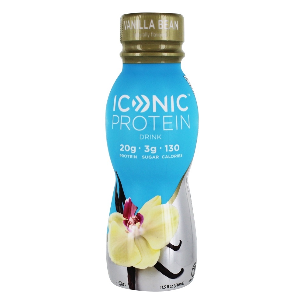 Proteína Beber RT Baunilha Feijão - 12 Frasco (s) Iconic - Imagem 2