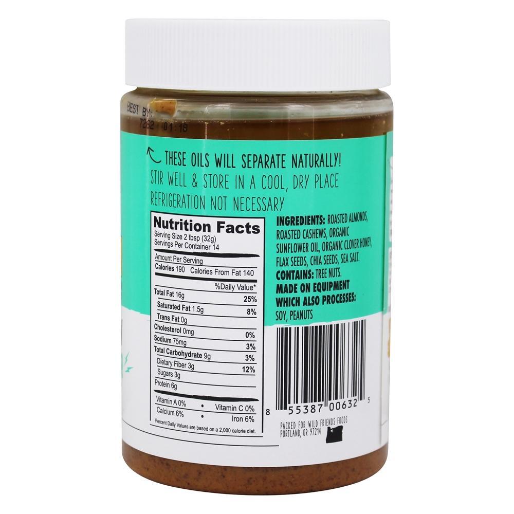Toda a manteiga de amêndoa natural de caju - 16 oz. Wild Friends - Imagem 2