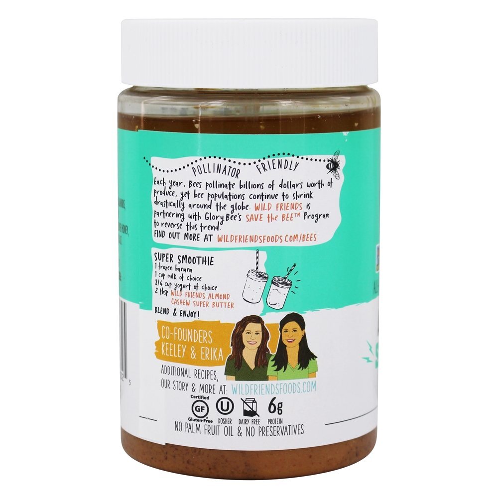 Toda a manteiga de amêndoa natural de caju - 16 oz. Wild Friends - Imagem 3