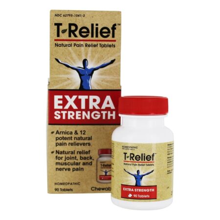 T-Relief Extra Força Fórmula Natural Alívio Da Dor - 90 Tablets MediNatura