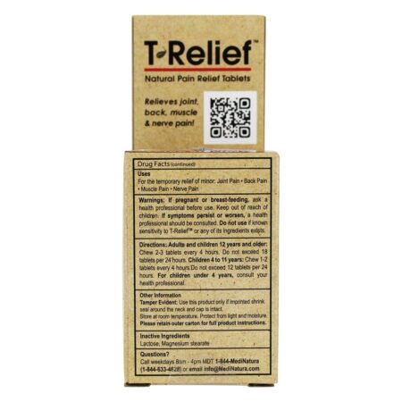 T-Relief Extra Força Fórmula Natural Alívio Da Dor - 90 Tablets MediNatura - Image 4