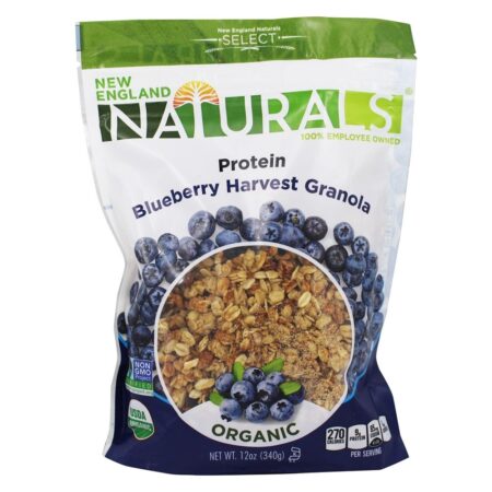 Proteína Orgânica Granola Blueberry - 12 oz. New England Naturals