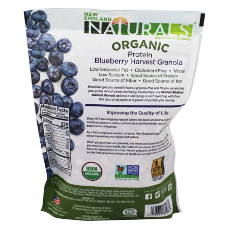 Proteína Orgânica Granola Blueberry - 12 oz. New England Naturals - Image 2