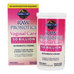 Raw Probiotics Cuidado Vaginal 50 Bilhões de UFC - Cápsulas vegetarianas 30 Garden of Life