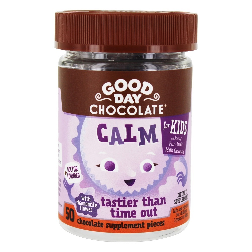 Calma para Crianças Suplemento ao Chocolate - 50 Peça (s) Good Day Chocolate