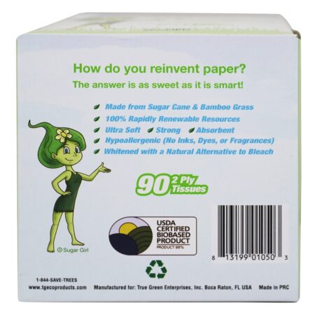 Árvore Livre de Cana de Açúcar e Bambu 2 Ply Tissues - 90 Tecido (s) Green2 - Image 3