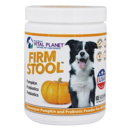 Pó de fezes firme para cães abóbora - 3.92 oz. Vital Planet