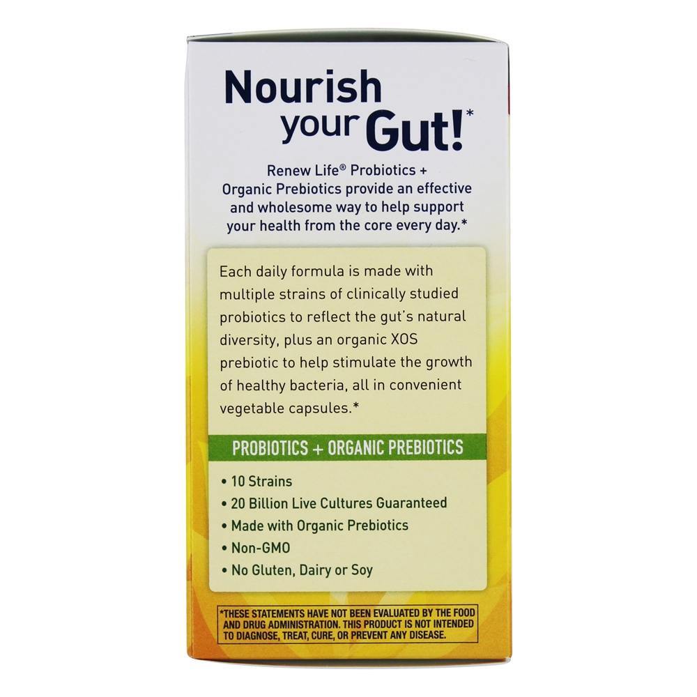 Probiotics + Prebiotics Return to Regular 20 Bilhões de UFC - 60 Cápsula (s) vegetal (s) Renew Life - Imagem 4