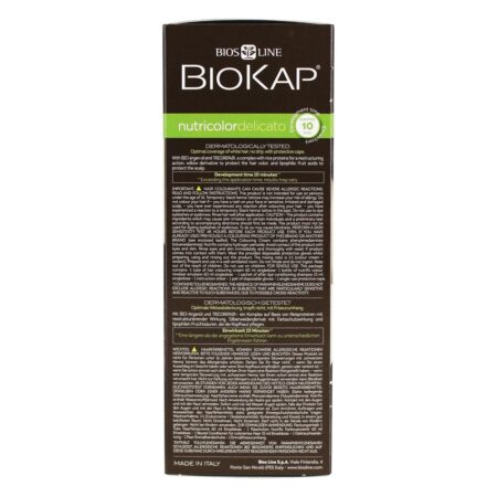 Nutricolor Delicato Corante Capilar Permanente 5.0 Natural Light Chestnut - 4.5 fl. oz. BioKap - Image 2