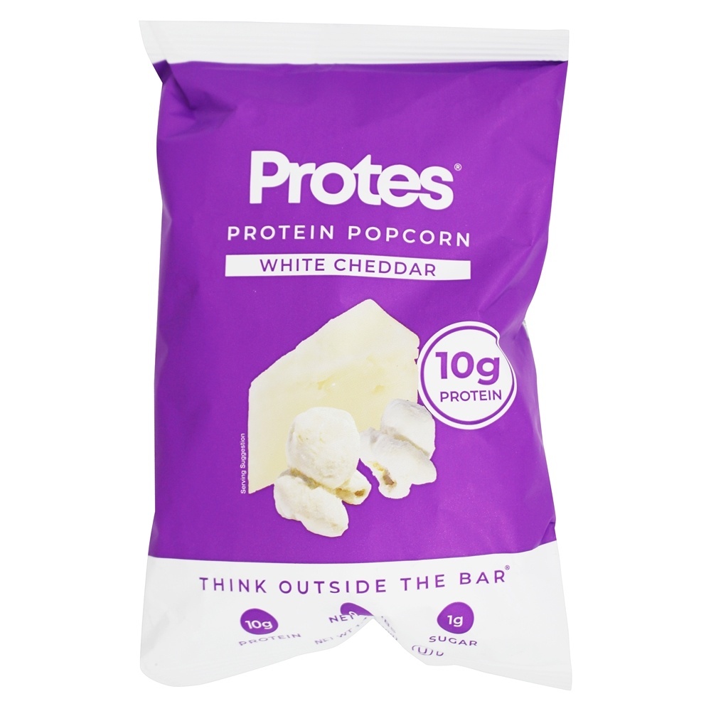 Cheddar de pipoca de proteína branca - 1.4 oz. Protes