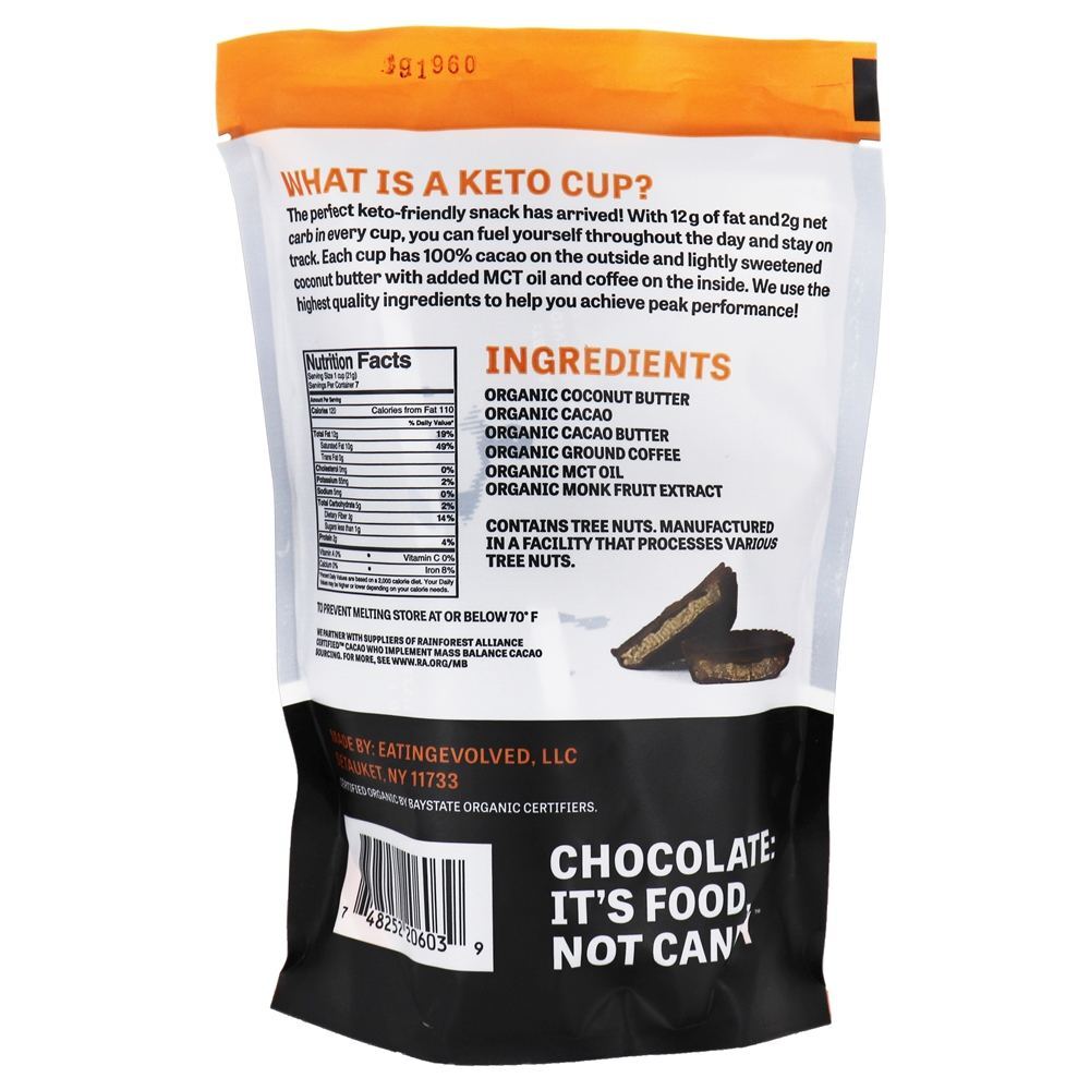 Keto Cups Sabor Café - 7 Taça (s) Evolved - Imagem 2