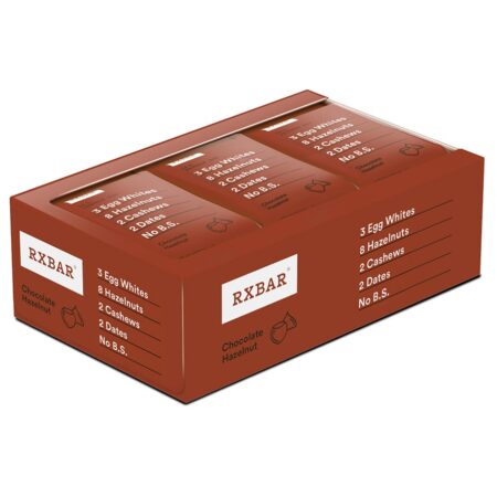 Proteína Bar Box Chocolate Avelã - 12 Barras RXBAR