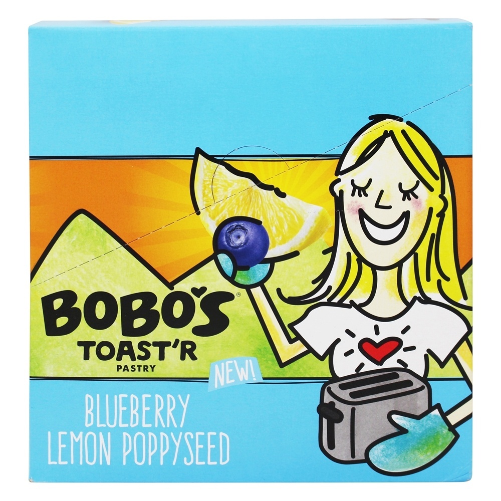 Pastelaria Toast'r Blueberry Lemon Poppyseed - Pacote 12 Bobo's Oat Bars - Imagem 4
