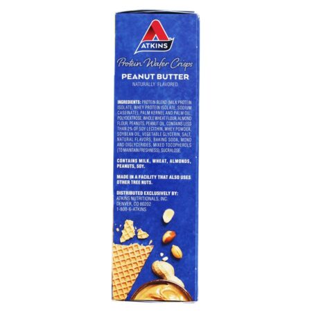 Proteína Wafer Crisps Snack Peanut Butter - 5 Barras Atkins - Image 2