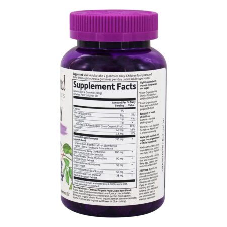 mykind Organics Elderberry Imune Formula - 120 Gummies Garden of Life - Image 2