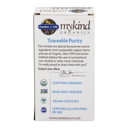 mykind Organics Prostate Herbal Support - 60 Tablet (s) vegano (s) Garden of Life - Image 3