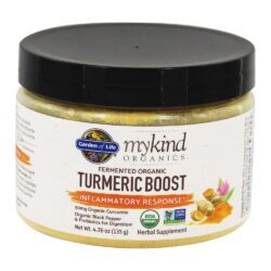 mykind Organics Turmeric aumenta o pó de resposta inflamatória - 4.76 oz. Garden of Life